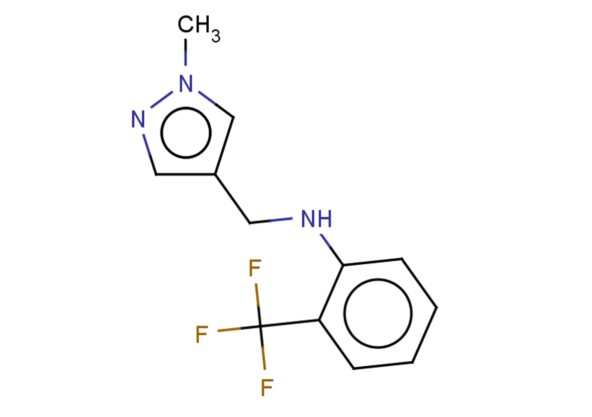 N-[(1-methyl-1H-pyrazol-4-yl)methyl]-2-(trifluoromethyl)aniline