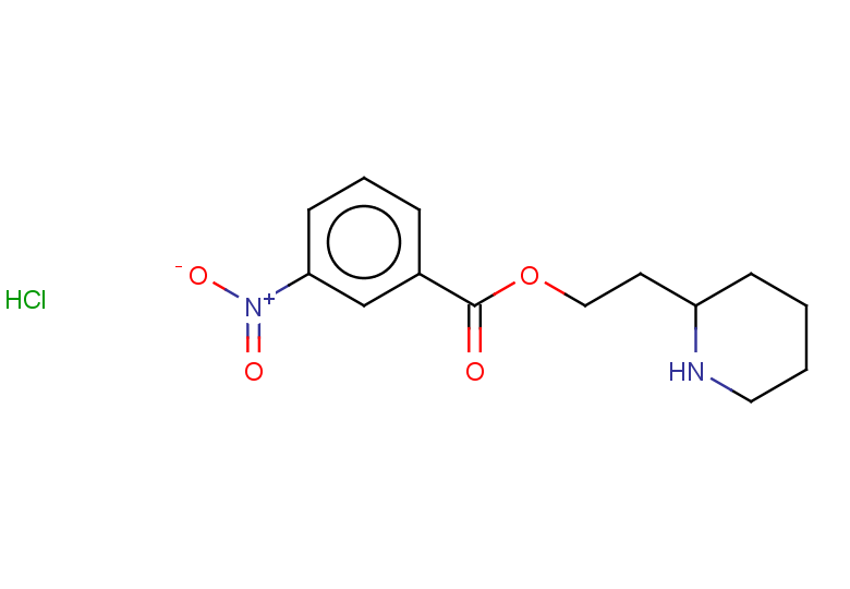2-(piperidin-2-yl)ethyl 3-nitrobenzoate hydrochloride