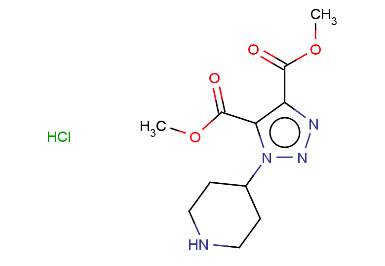 4,5-dimethyl 1-(piperidin-4-yl)-1H-1,2,3-triazole-4,5-dicarboxylate hydrochloride
