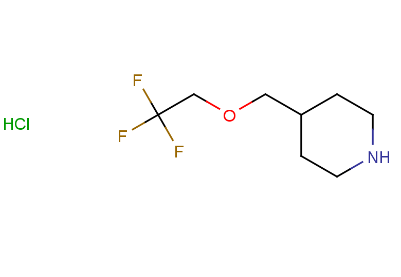 4-[(2,2,2-trifluoroethoxy)methyl]piperidine hydrochloride