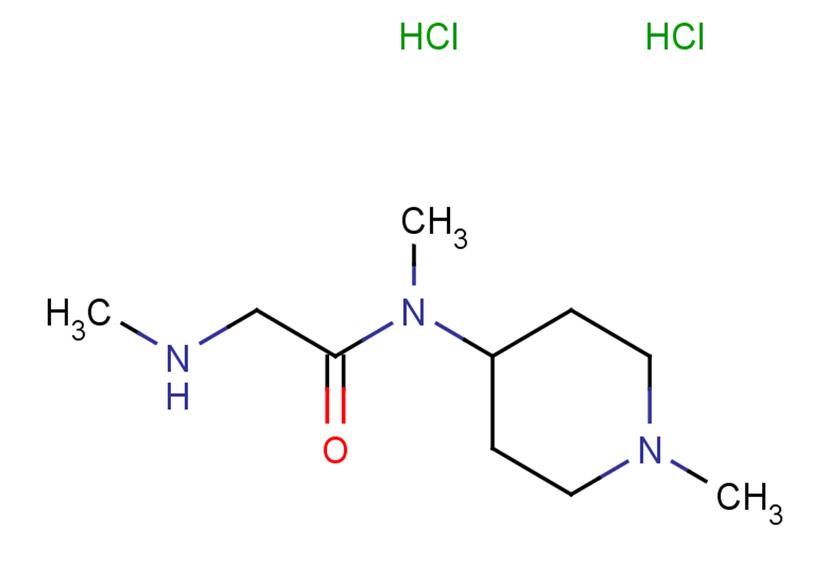 N-methyl-2-(methylamino)-N-(1-methylpiperidin-4-yl)acetamide dihydrochloride