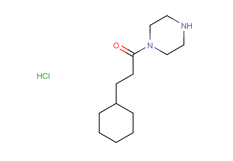 3-cyclohexyl-1-(piperazin-1-yl)propan-1-one hydrochloride