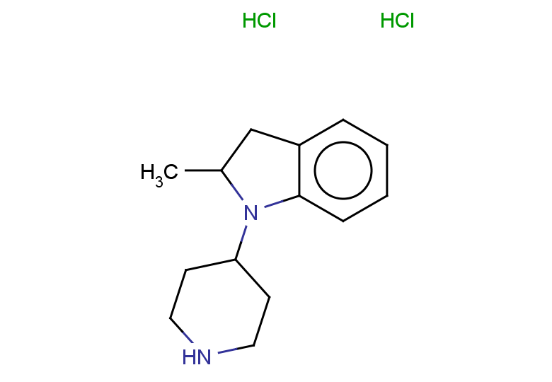 2-methyl-1-(piperidin-4-yl)-2,3-dihydro-1H-indole dihydrochloride