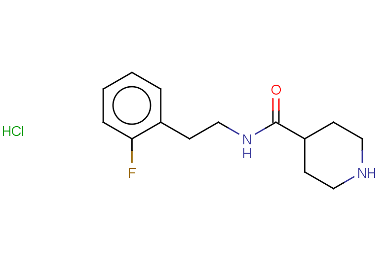 N-[2-(2-fluorophenyl)ethyl]piperidine-4-carboxamide hydrochloride