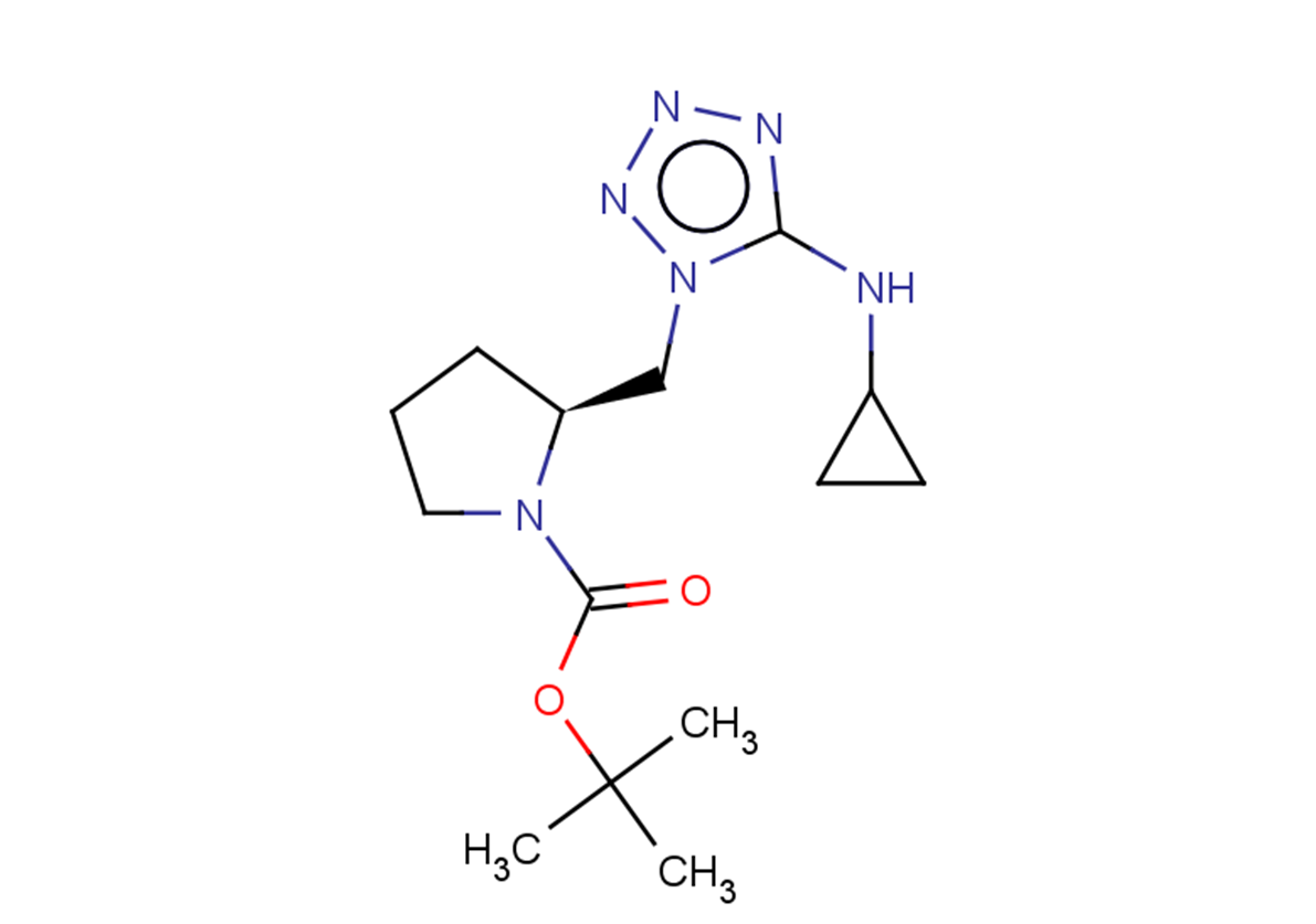 tert-butyl (2S)-2-{[5-(cyclopropylamino)-1H-1,2,3,4-tetrazol-1-yl]methyl}pyrrolidine-1-carboxylate