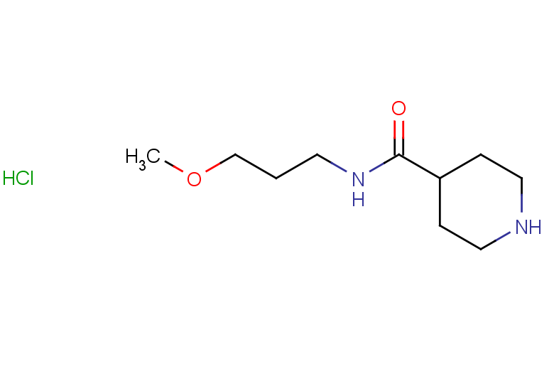 N-(3-methoxypropyl)piperidine-4-carboxamide hydrochloride