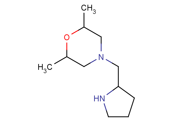 2,6-dimethyl-4-(pyrrolidin-2-ylmethyl)morpholine, Mixture of diastereomers