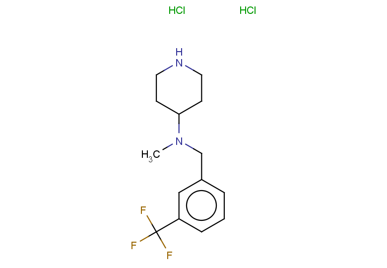 N-methyl-N-{[3-(trifluoromethyl)phenyl]methyl}piperidin-4-amine dihydrochloride