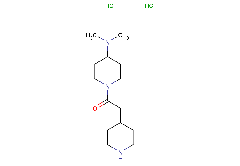 1-[4-(dimethylamino)piperidin-1-yl]-2-(piperidin-4-yl)ethan-1-one dihydrochloride