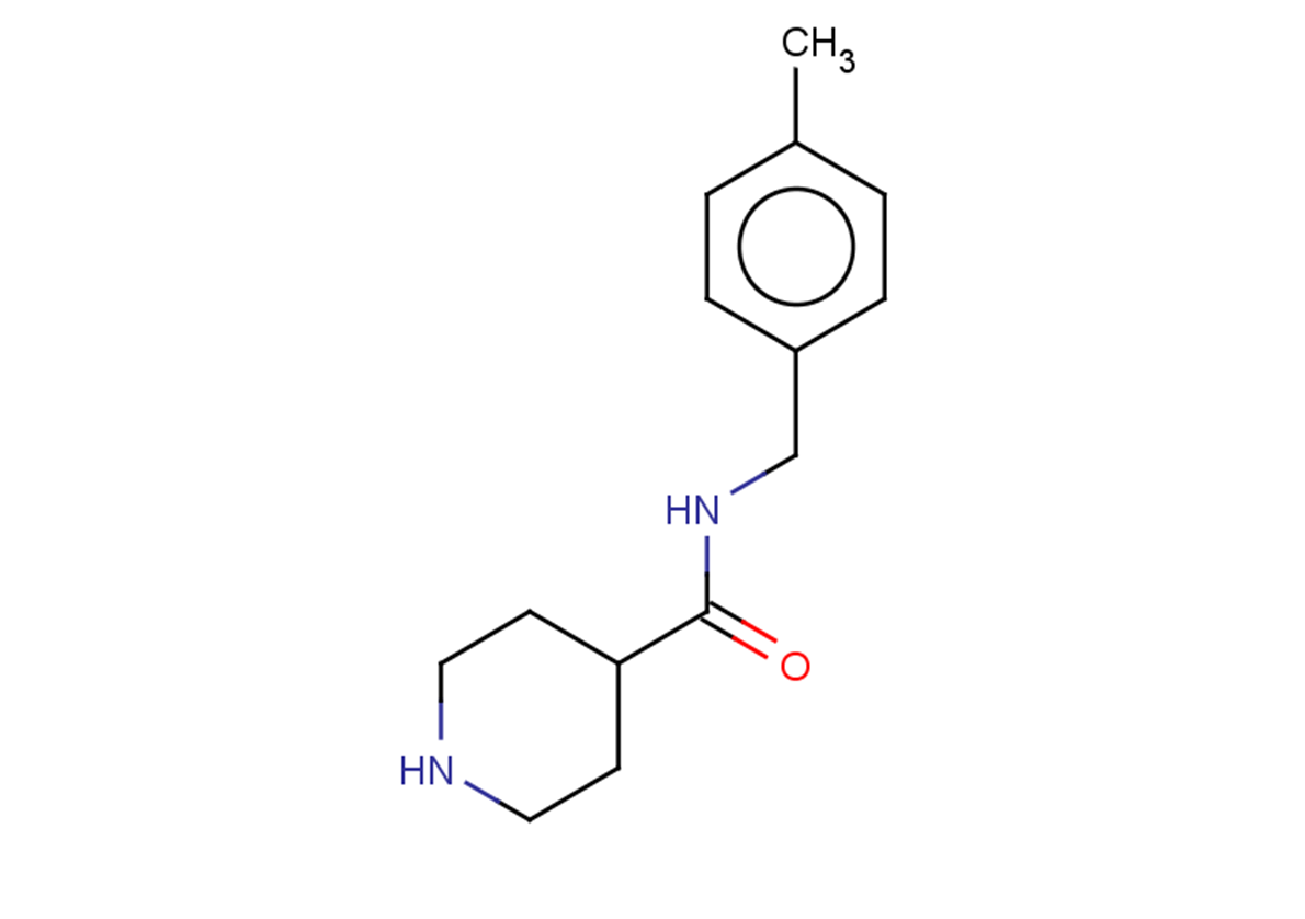 N-[(4-methylphenyl)methyl]piperidine-4-carboxamide