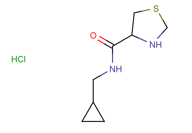 N-(cyclopropylmethyl)-1,3-thiazolidine-4-carboxamide hydrochloride