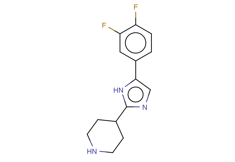 4-[5-(3,4-difluorophenyl)-1H-imidazol-2-yl]piperidine