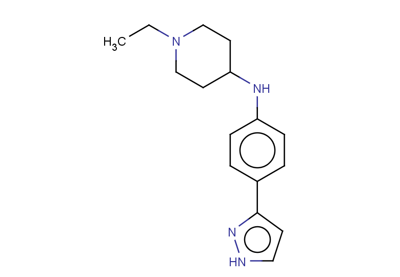 1-ethyl-N-[4-(1H-pyrazol-3-yl)phenyl]piperidin-4-amine
