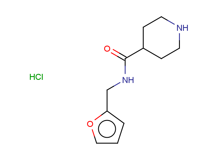 N-(furan-2-ylmethyl)piperidine-4-carboxamide hydrochloride