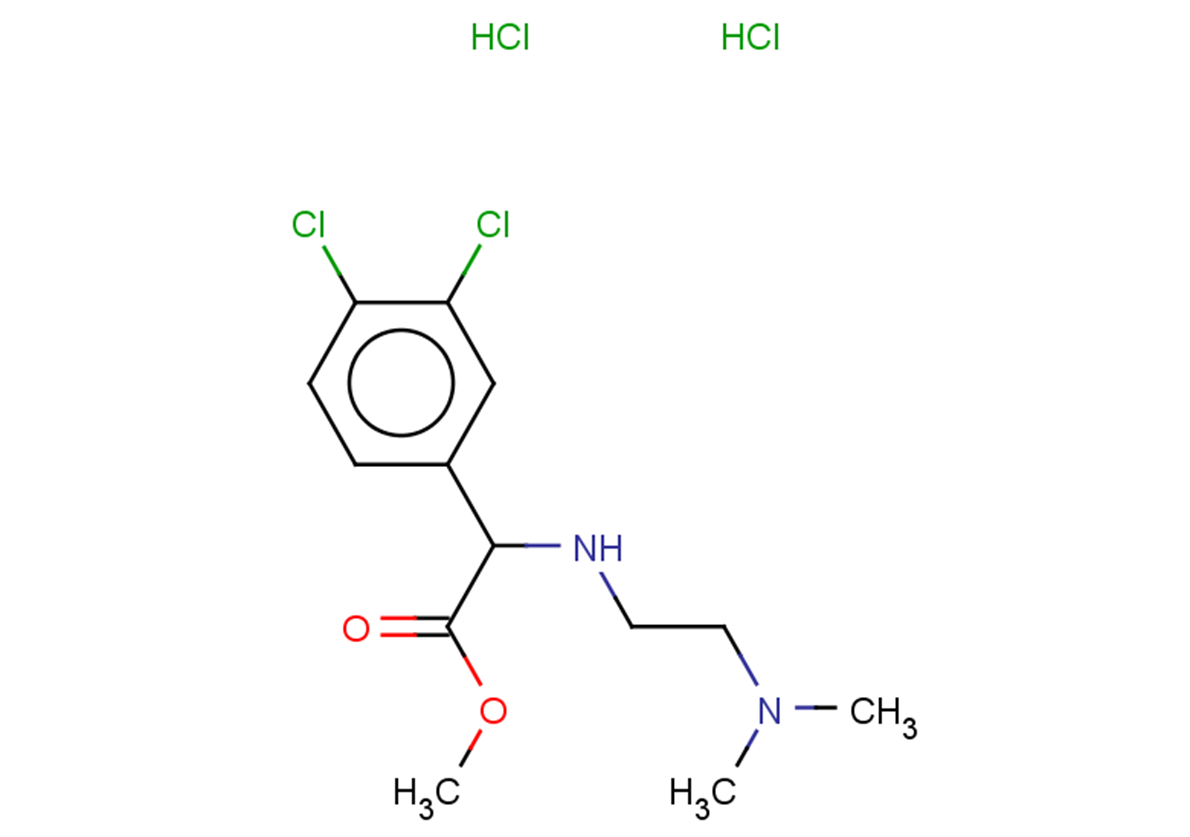 methyl 2-(3,4-dichlorophenyl)-2-{[2-(dimethylamino)ethyl]amino}acetate dihydrochloride