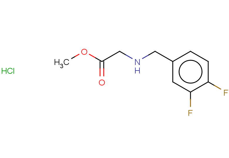 methyl 2-{[(3,4-difluorophenyl)methyl]amino}acetate hydrochloride