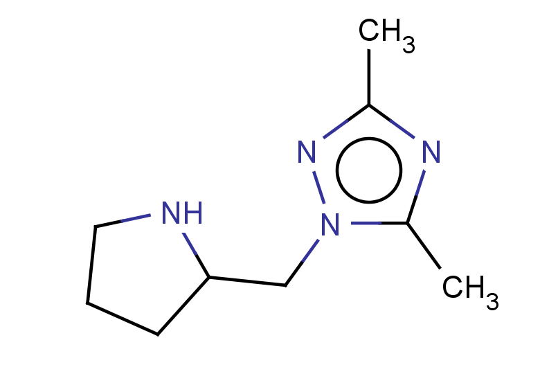3,5-dimethyl-1-(pyrrolidin-2-ylmethyl)-1H-1,2,4-triazole