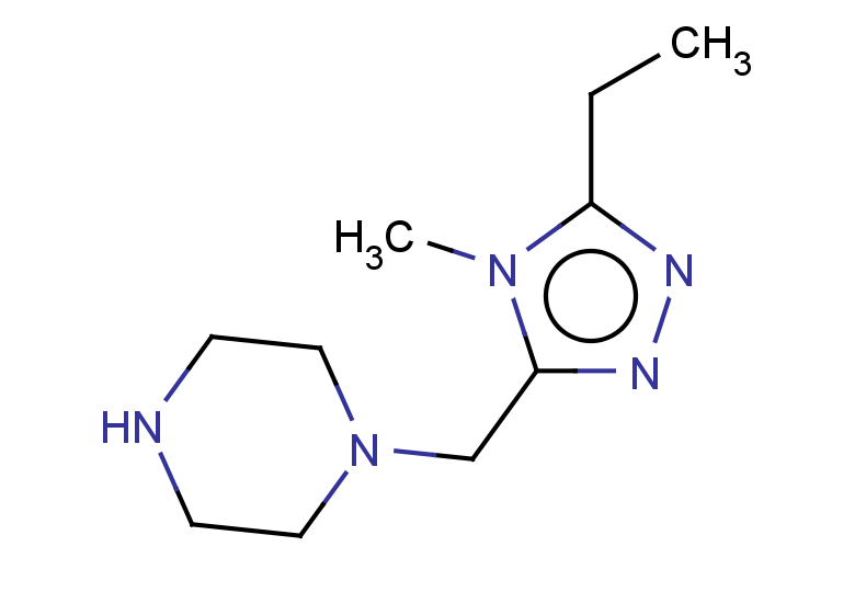 1-[(5-ethyl-4-methyl-4H-1,2,4-triazol-3-yl)methyl]piperazine
