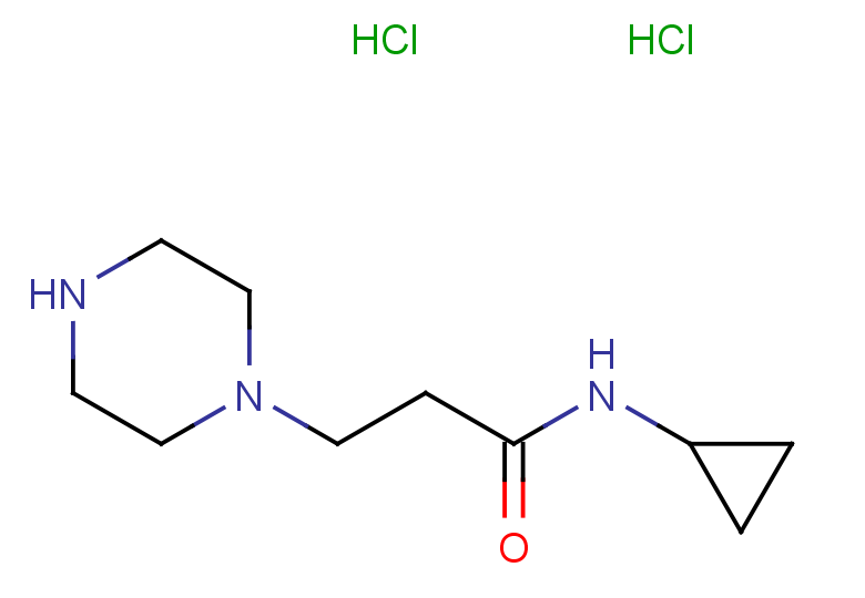 N-cyclopropyl-3-(piperazin-1-yl)propanamide dihydrochloride