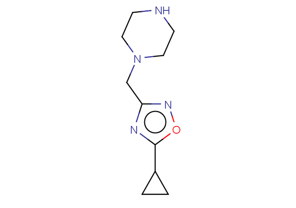 1-[(5-cyclopropyl-1,2,4-oxadiazol-3-yl)methyl]piperazine