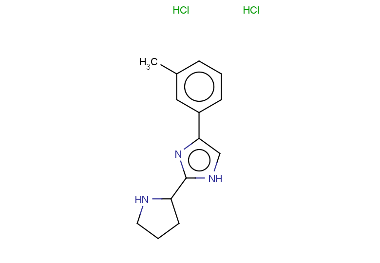 4-(3-methylphenyl)-2-(pyrrolidin-2-yl)-1H-imidazole dihydrochloride