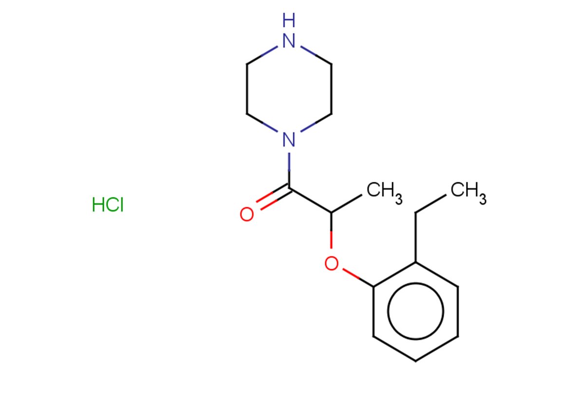 2-(2-ethylphenoxy)-1-(piperazin-1-yl)propan-1-one hydrochloride
