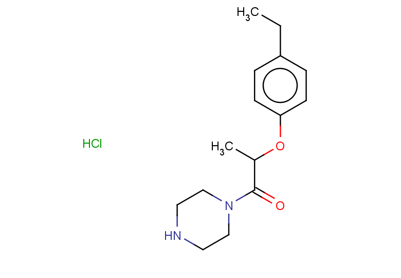 2-(4-ethylphenoxy)-1-(piperazin-1-yl)propan-1-one hydrochloride