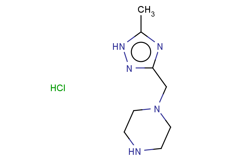 1-[(5-methyl-1H-1,2,4-triazol-3-yl)methyl]piperazine hydrochloride