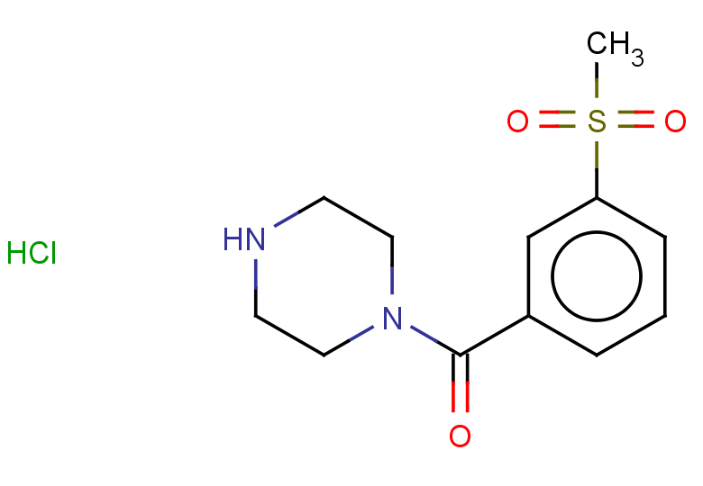1-(3-methanesulfonylbenzoyl)piperazine hydrochloride
