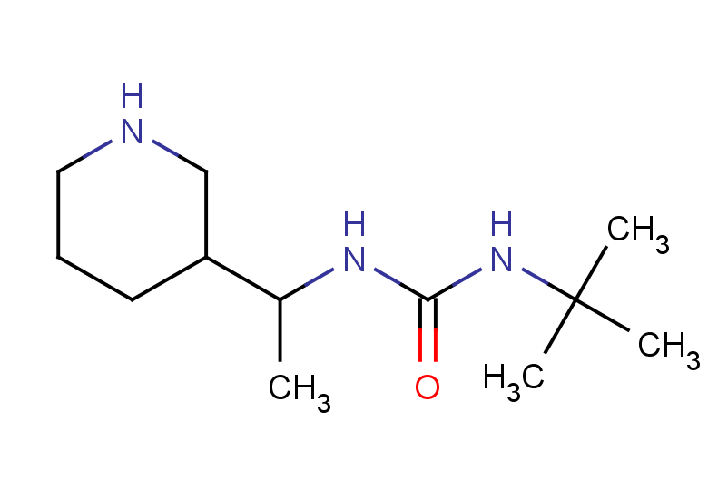 3-tert-butyl-1-[1-(piperidin-3-yl)ethyl]urea