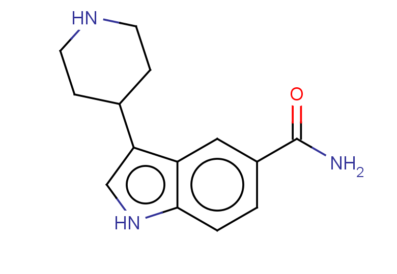 3-(piperidin-4-yl)-1H-indole-5-carboxamide