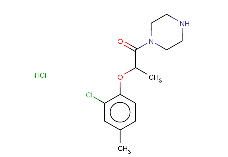 2-(2-chloro-4-methylphenoxy)-1-(piperazin-1-yl)propan-1-one hydrochloride