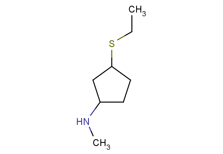 3-(ethylsulfanyl)-N-methylcyclopentan-1-amine, Mixture of diastereomers
