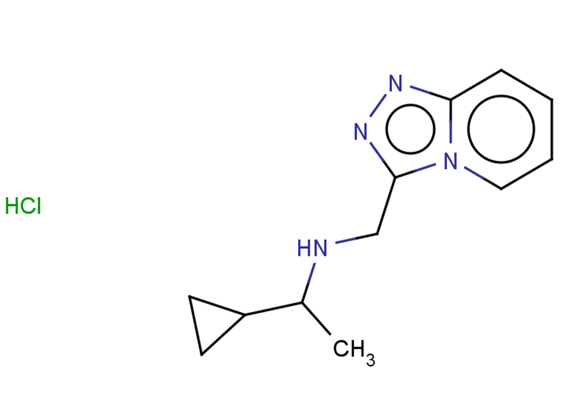 (1-cyclopropylethyl)({[1,2,4]triazolo[4,3-a]pyridin-3-ylmethyl})amine hydrochloride
