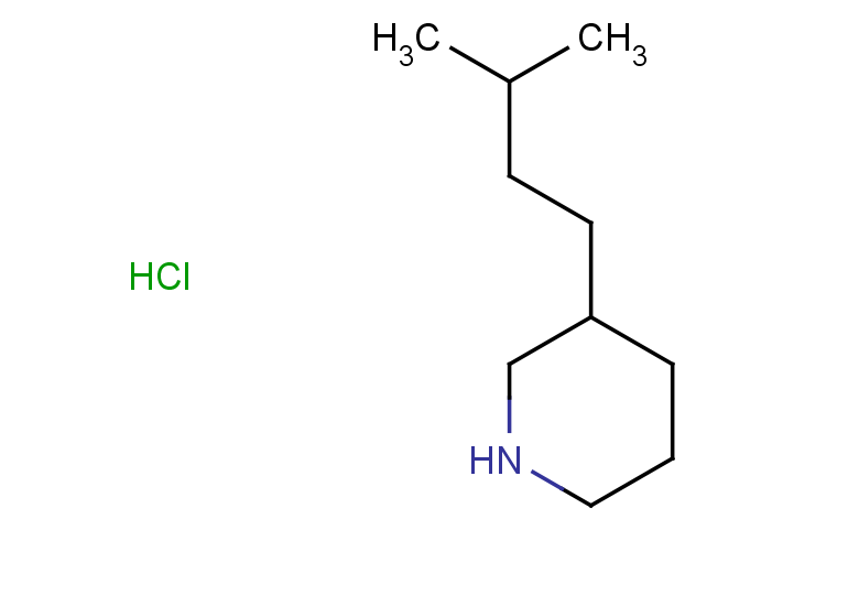 3-(3-methylbutyl)piperidine hydrochloride