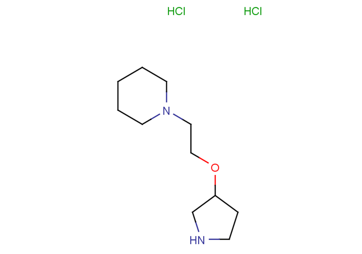 1-[2-(pyrrolidin-3-yloxy)ethyl]piperidine dihydrochloride