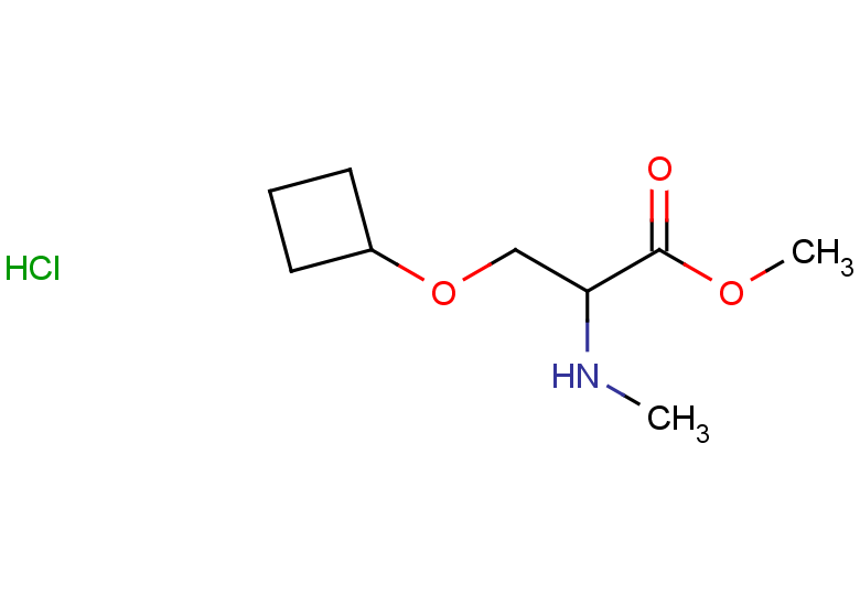 methyl 3-cyclobutoxy-2-(methylamino)propanoate hydrochloride