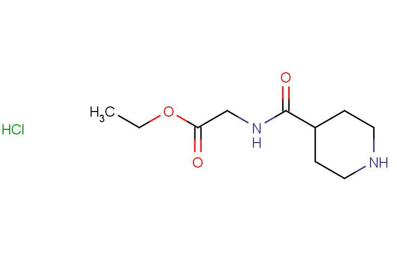 ethyl 2-(piperidin-4-ylformamido)acetate hydrochloride