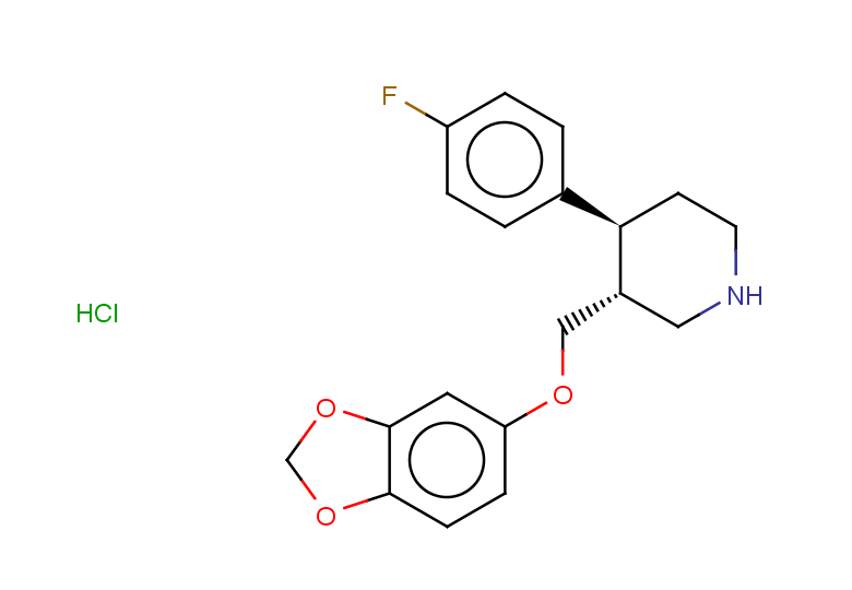 (3R,4S)-3-[(1,3-dioxaindan-5-yloxy)methyl]-4-(4-fluorophenyl)piperidine hydrochloride
