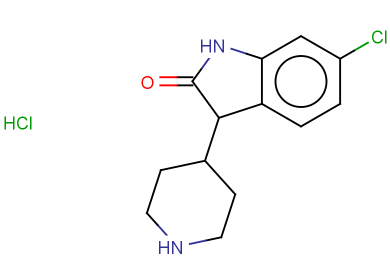 6-chloro-3-(piperidin-4-yl)-2,3-dihydro-1H-indol-2-one hydrochloride