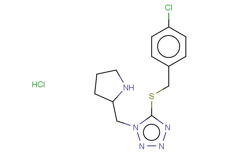 5-{[(4-chlorophenyl)methyl]sulfanyl}-1-[(pyrrolidin-2-yl)methyl]-1H-1,2,3,4-tetrazole hydrochloride
