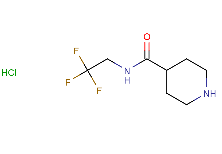 N-(2,2,2-trifluoroethyl)piperidine-4-carboxamide hydrochloride