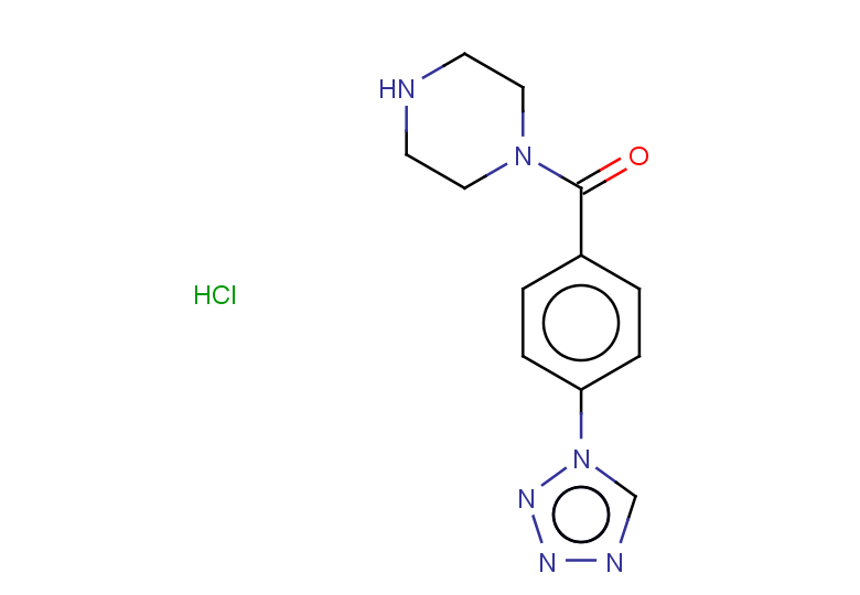 1-[4-(1H-1,2,3,4-tetrazol-1-yl)benzoyl]piperazine hydrochloride