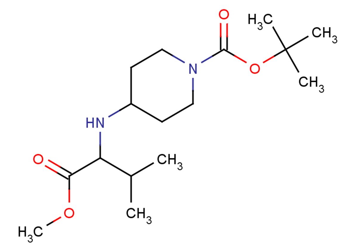 tert-butyl 4-[(1-methoxy-3-methyl-1-oxobutan-2-yl)amino]piperidine-1-carboxylate
