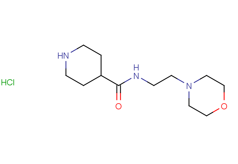 N-[2-(morpholin-4-yl)ethyl]piperidine-4-carboxamide hydrochloride