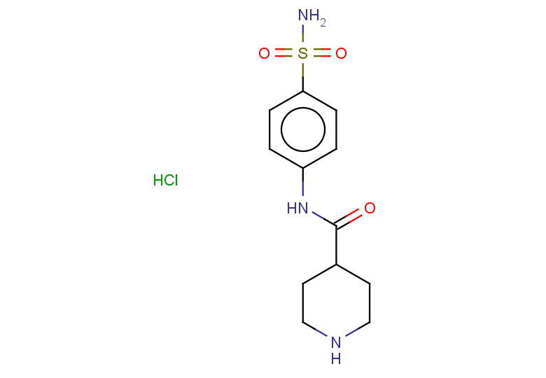 N-(4-sulfamoylphenyl)piperidine-4-carboxamide hydrochloride