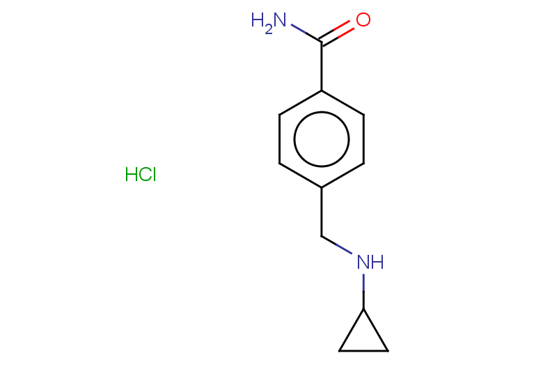 4-[(cyclopropylamino)methyl]benzamide hydrochloride