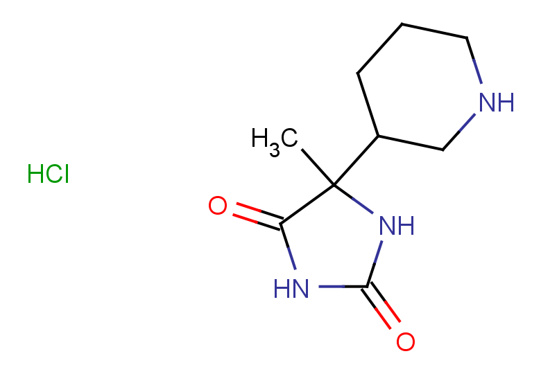 5-methyl-5-(piperidin-3-yl)imidazolidine-2,4-dione hydrochloride