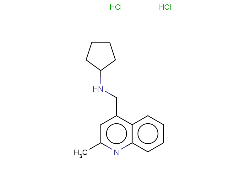 N-[(2-methylquinolin-4-yl)methyl]cyclopentanamine dihydrochloride