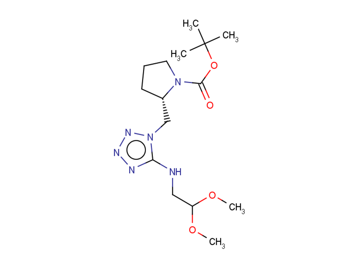 tert-butyl (2S)-2-({5-[(2,2-dimethoxyethyl)amino]-1H-1,2,3,4-tetrazol-1-yl}methyl)pyrrolidine-1-carboxylate